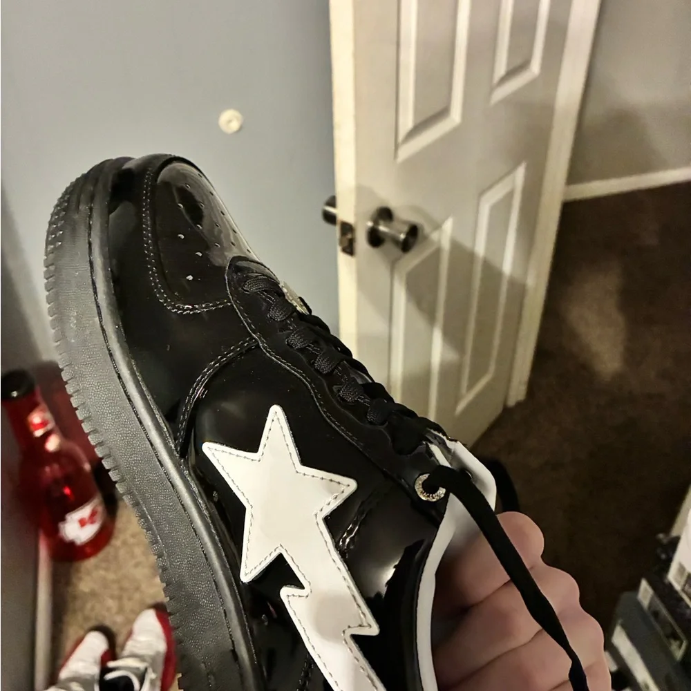 Bape Black and White Sneakers - Picture 2 of 7
